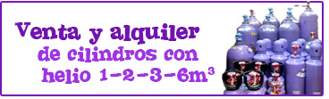 Cilindros con Helio 1-2-3-6m cúbicos - Distribuidor de LINDE ECUADOR